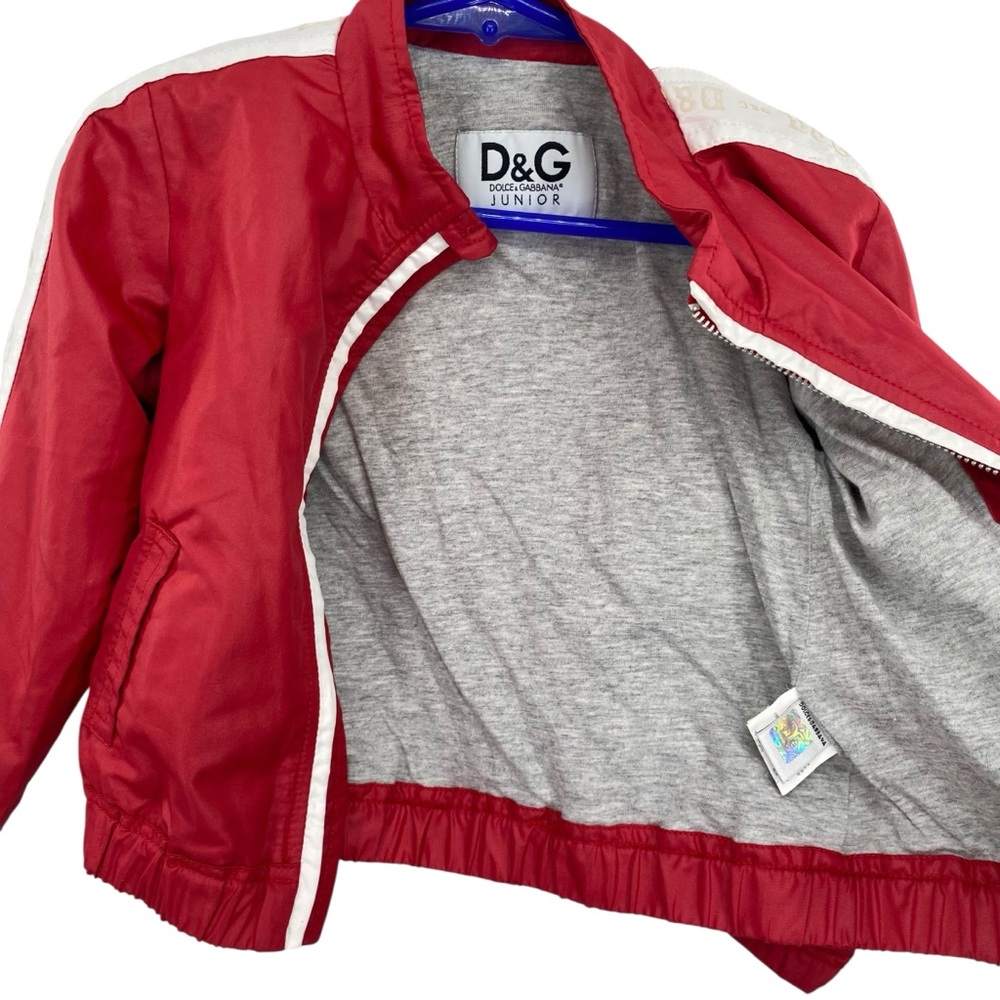 Dolce & Gabbana Toddler Boys Red Zip Up Track Jacket - Picture 8 of 12